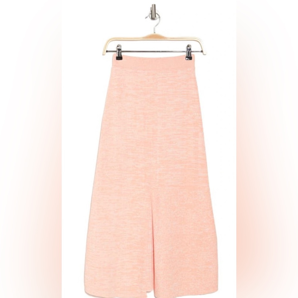 NWT Ena Pelly Sloan Knit Midi Skirt in Peach Melange, size 6 - Picture 4 of 10